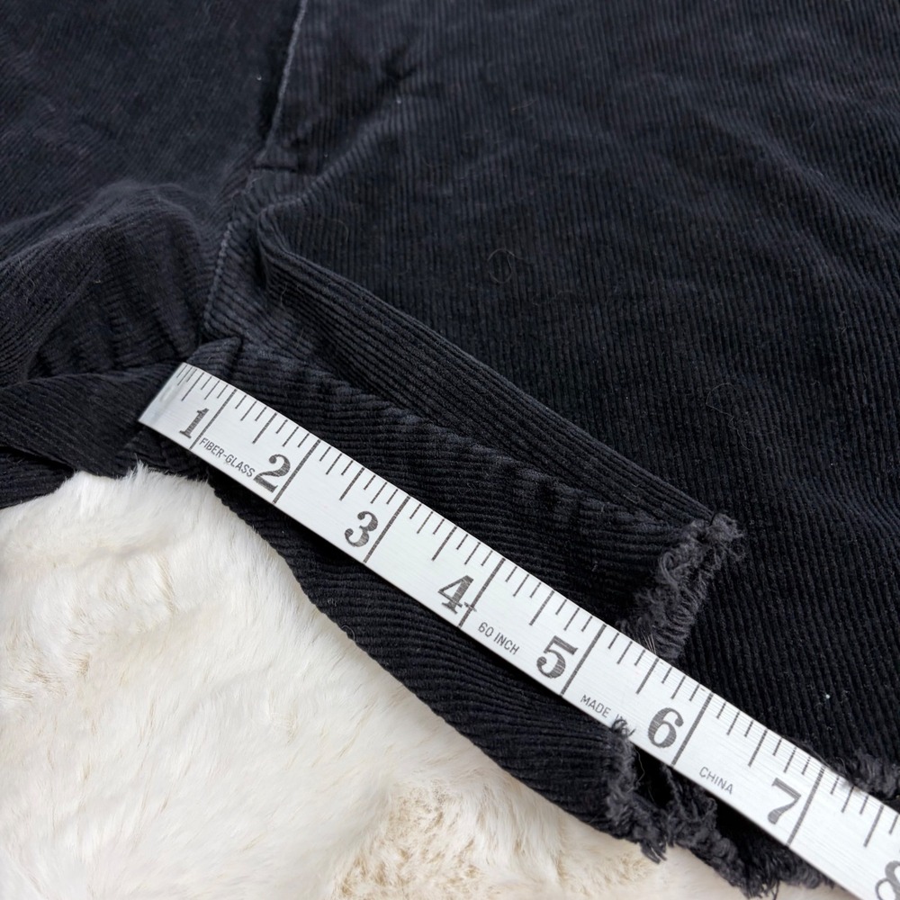 Ezekiel EZ Rider Mens Black Corduroy Cut-Off Shorts Size 34 Slim Fit‎ 90s Y2K - Picture 7 of 10